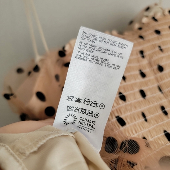 Reformation Amber Top in Champagne size 8 NWT - Picture 10 of 12